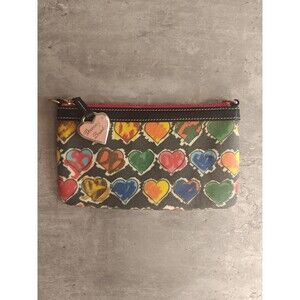 Y2K Dooney & Bourke Wristlet Multicolor Hearts